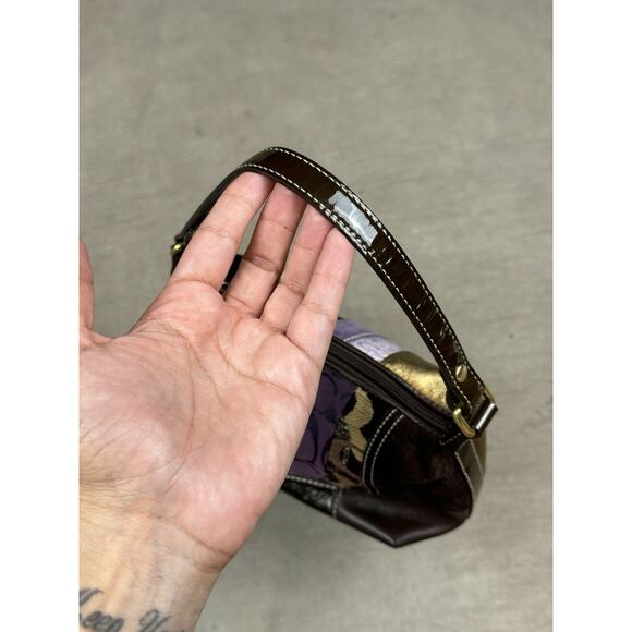 Coach RARE Vintage Y2K Animal Print Patchwork Mini Bag - Picture 5 of 13